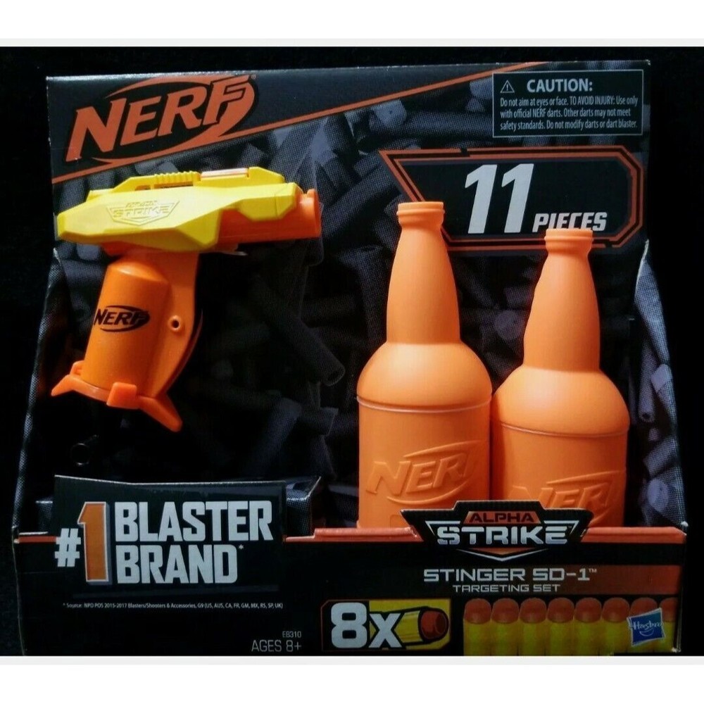 Nerf Alpha Strike Stinger SD-1 - 11 Piece Targeting Blaster Set - NEW
